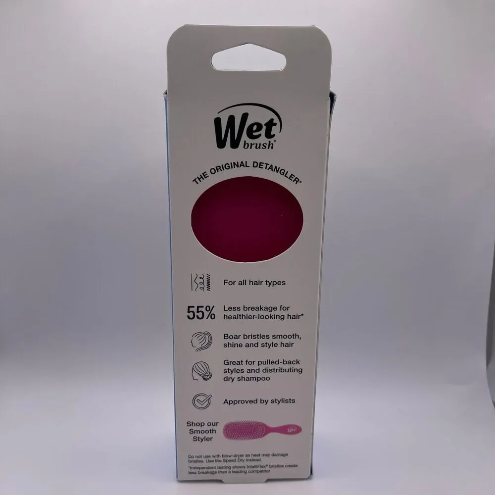 The Wet Brush Frost Pink Mini Travel Smooth Styler Hair Brush